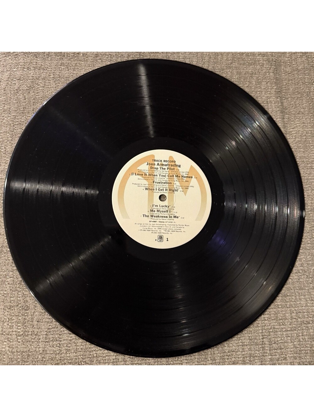 Joan Armatrading Track Record Vinyl LP A&M SP-5092 Pop Rock - Picture 4 of 4